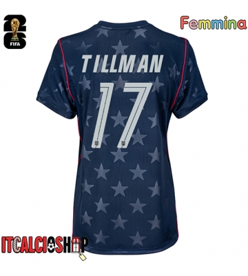 Stati Uniti Malik Tillman #17 Seconda Maglia Femmina Mondiali 2026 Manica Corta